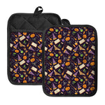 Magic Wizard Pattern Print Pot Holders With Pocket