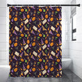 Magic Wizard Pattern Print Premium Shower Curtain