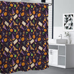 Magic Wizard Pattern Print Premium Shower Curtain