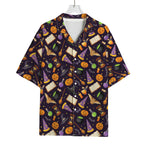Magic Wizard Pattern Print Rayon Hawaiian Shirt