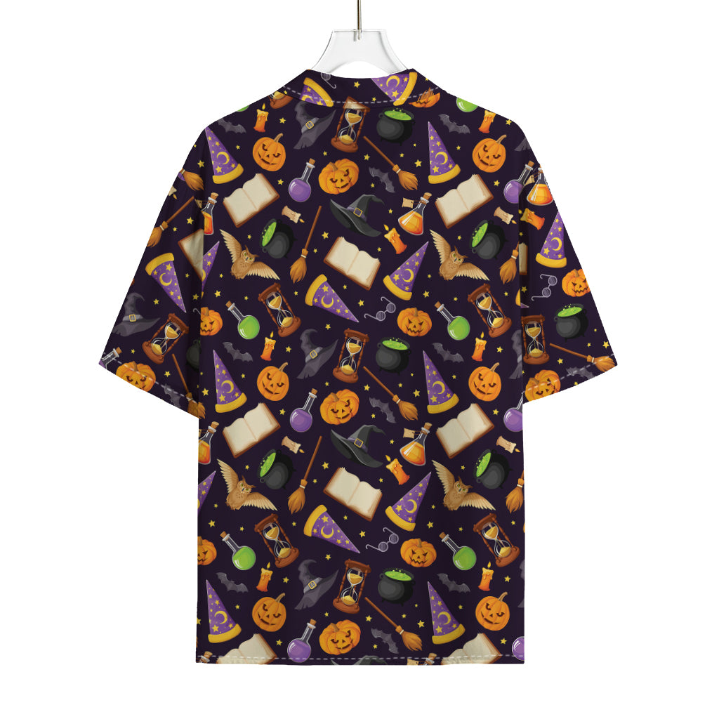 Magic Wizard Pattern Print Rayon Hawaiian Shirt