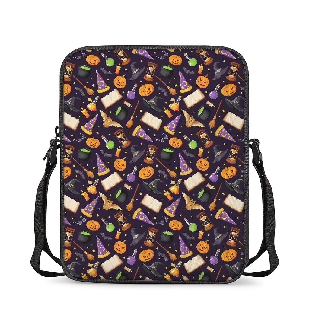 Magic Wizard Pattern Print Rectangular Crossbody Bag