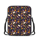 Magic Wizard Pattern Print Rectangular Crossbody Bag