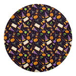 Magic Wizard Pattern Print Round Blanket