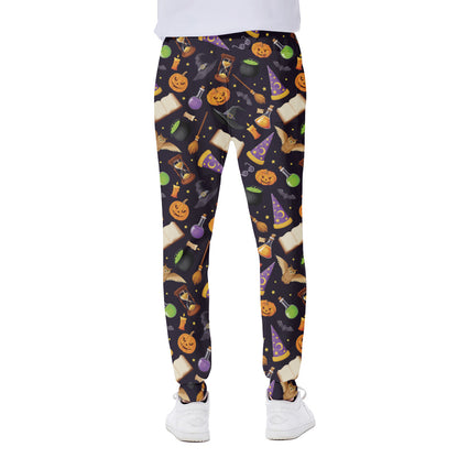 Magic Wizard Pattern Print Scuba Joggers