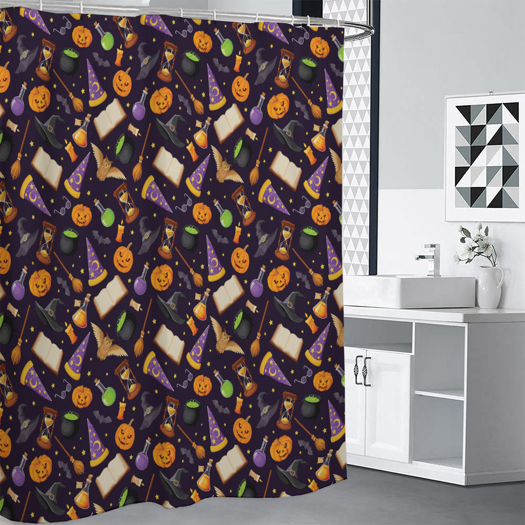 Magic Wizard Pattern Print Shower Curtain