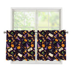 Magic Wizard Pattern Print Tier Curtains