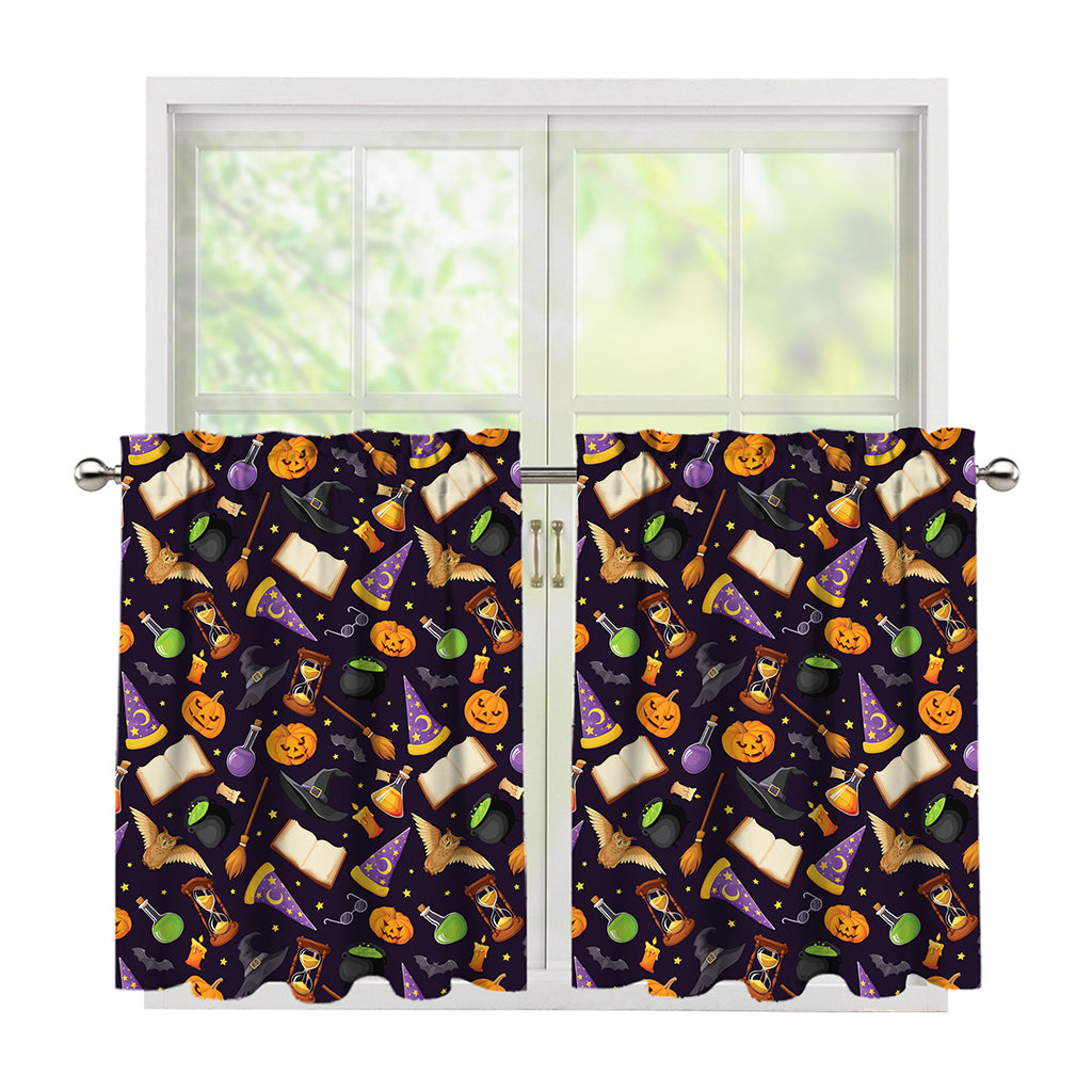 Magic Wizard Pattern Print Tier Curtains