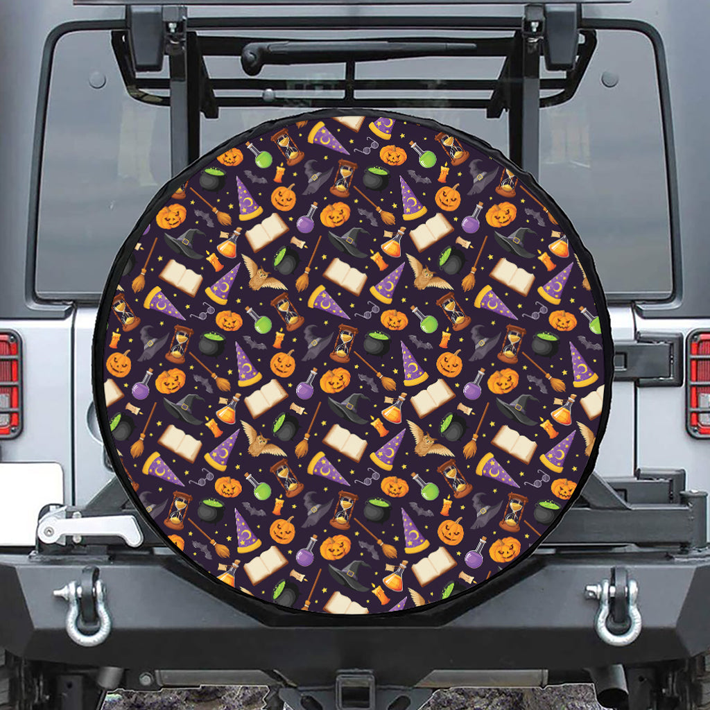 Magic Wizard Pattern Print Tire Cover