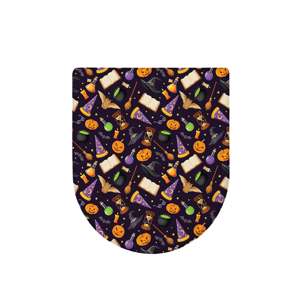 Magic Wizard Pattern Print Toilet Lid Cover