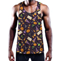 Magic Wizard Pattern Print Men's Workout Tank Top