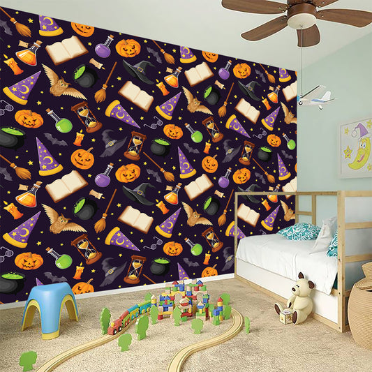 Magic Wizard Pattern Print Wall Sticker
