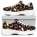 Magic Wizard Pattern Print White Chunky Shoes