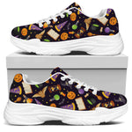 Magic Wizard Pattern Print White Chunky Shoes