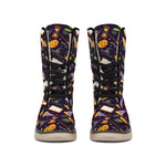 Magic Wizard Pattern Print Winter Boots