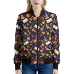 Magic Wizard Pattern Print Women's Bomber Jacket