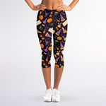 Magic Wizard Pattern Print Women's Capri Leggings