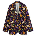 Magic Wizard Pattern Print Women's Cotton Blazer