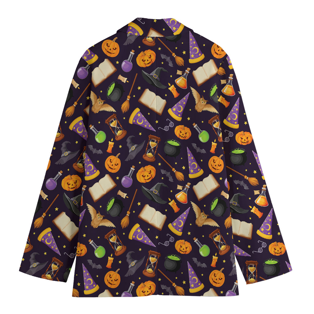 Magic Wizard Pattern Print Women's Cotton Blazer