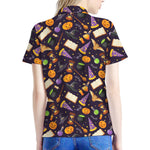 Magic Wizard Pattern Print Women's Polo Shirt