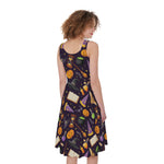 Magic Wizard Pattern Print Women's Sleeveless Dress
