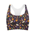 Magic Wizard Pattern Print Women's Sports Bra