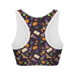 Magic Wizard Pattern Print Women's Sports Bra