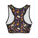 Magic Wizard Pattern Print Women's Sports Bra