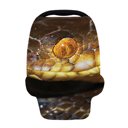 Malagasy Cat Eyed Snake Print Baby Seat Cover