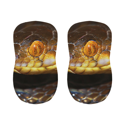 Malagasy Cat Eyed Snake Print Bar Stool Covers