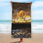 Malagasy Cat Eyed Snake Print Beach Towel