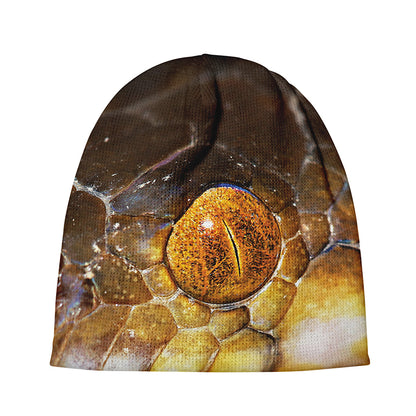 Malagasy Cat Eyed Snake Print Beanie