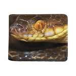 Malagasy Cat Eyed Snake Print Bifold Wallet