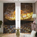 Malagasy Cat Eyed Snake Print Dimout Pencil Pleat Curtains