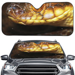 Malagasy Cat Eyed Snake Print Car Windshield Sun Shade