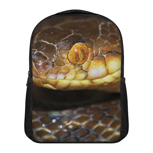 Malagasy Cat Eyed Snake Print Casual Backpack