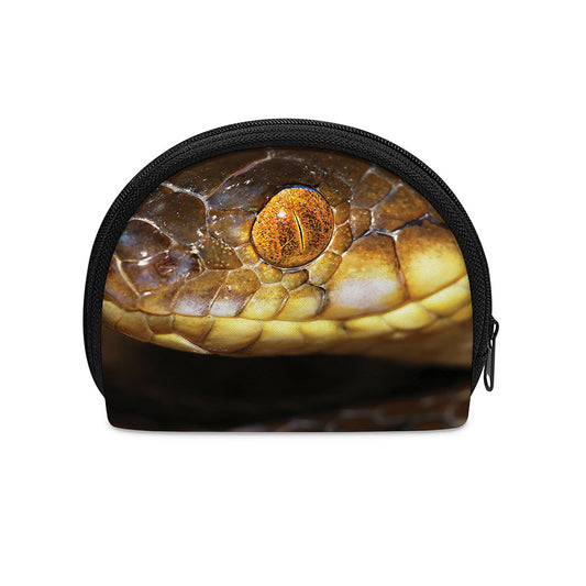 Malagasy Cat Eyed Snake Print Coin Purse