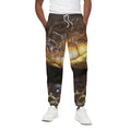 Malagasy Cat Eyed Snake Print Cotton Sweatpants