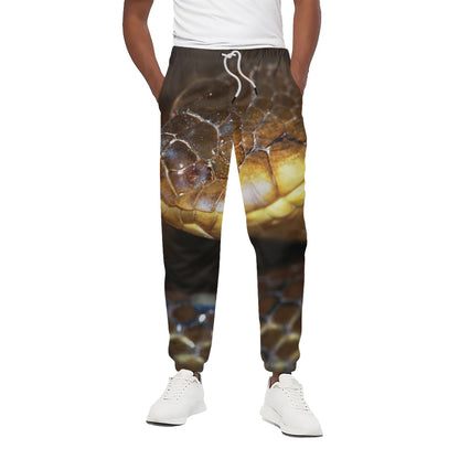 Malagasy Cat Eyed Snake Print Cotton Pants