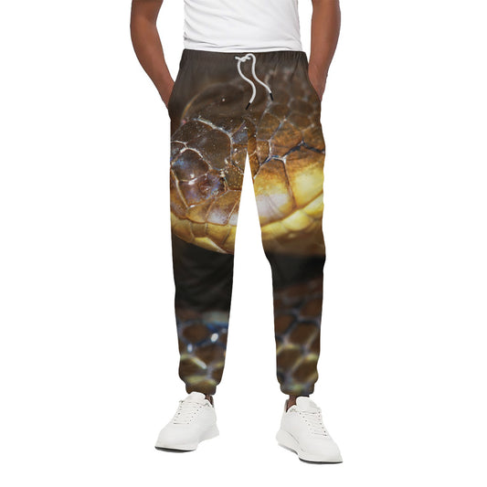 Malagasy Cat Eyed Snake Print Cotton Pants