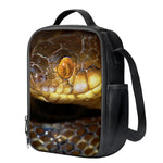 Malagasy Cat Eyed Snake Print Crossbody Lunch Bag