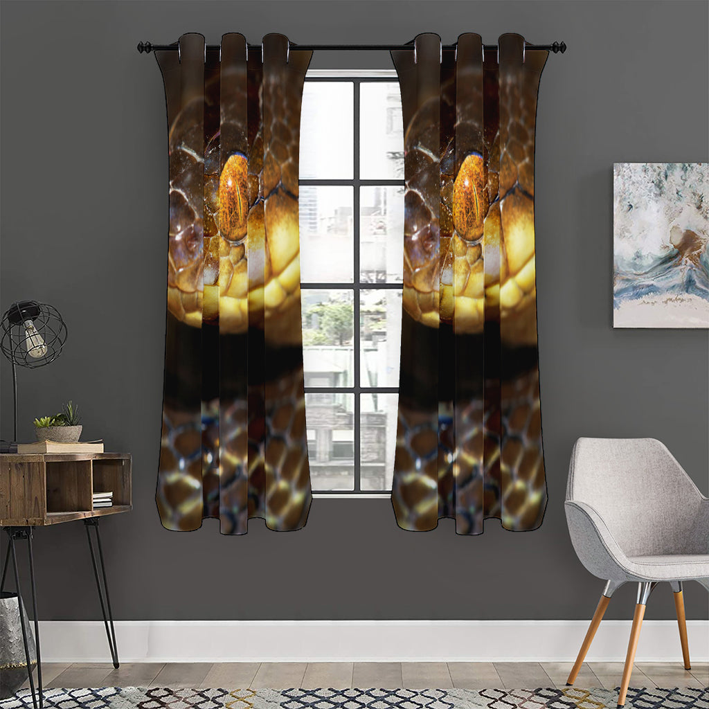 Malagasy Cat Eyed Snake Print Curtain