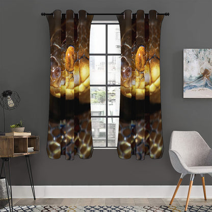 Malagasy Cat Eyed Snake Print Curtain