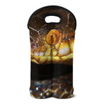 Malagasy Cat Eyed Snake Print Double Neoprene Wine Tote