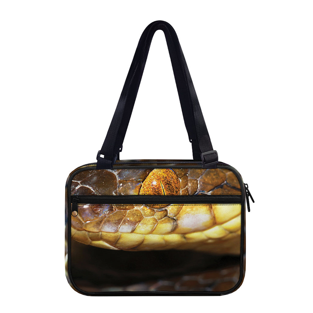 Malagasy Cat Eyed Snake Print Double Strap Bible Bag