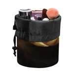 Malagasy Cat Eyed Snake Print Drawstring Makeup Bag