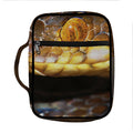 Malagasy Cat Eyed Snake Print Front Pocket Bible Bag