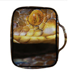 Malagasy Cat Eyed Snake Print Front Pocket Bible Bag