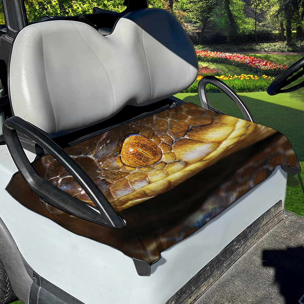 Malagasy Cat Eyed Snake Print Golf Cart Seat Cover