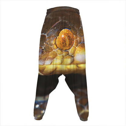 Malagasy Cat Eyed Snake Print Hammer Pants